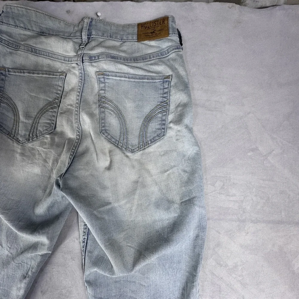Hollister Womens Super‎ Skinny Jeans Light Blue 5-Pockets High Rise Slim Fit 5S